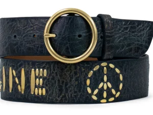 Calleen Cordero Imagine Peace Circle Buckle 1.75" Belt | 1.75" Belt