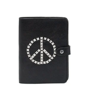Calleen Cordero Peace Notebook 4 1/2" W X 6 H " | Leather Notebooks | Leather Notebooks