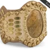 Calleen Cordero Reina Semi-precious Mexican Crazy Lace Stone Bracelet | Sculpted Bracelets