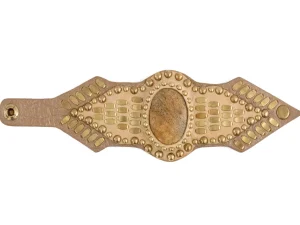 Calleen Cordero Reina Semi-precious Mexican Crazy Lace Stone Bracelet | Sculpted Bracelets