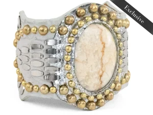 Calleen Cordero Reina Semi-precious Riverstone Bracelet | Sculpted Bracelets