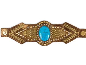 Calleen Cordero Reina Semi-precious Turquoise Stone Bracelet | Sculpted Bracelets