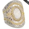 Calleen Cordero Rocal Semi-precious Crazy Lace Stone Cuff | Sculpted Bracelets