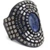 Calleen Cordero Rocal Semi-precious Lolite Stone Cuff | Sculpted Bracelets
