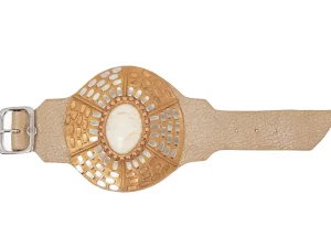 Calleen Cordero Rocal Semi-precious Riverstone Cuff | Sculpted Bracelets