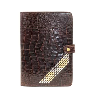 Calleen Cordero Snake Notebook 5 1/2" W X 7 1/2" H | Leather Notebooks | Leather Notebooks