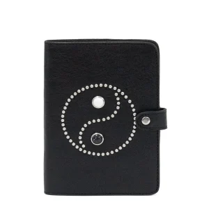 Calleen Cordero Ying Yang Notebook 4 1/2" W X 6" H | Leather Notebooks | Leather Notebooks